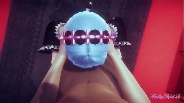 Re Zero Hentai - Rem Hard Sex [Handjob, blowjob, boobjob and threesome] (Uncensored)- Japanese Asian Manga anime game porn